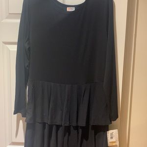 Lularoe Georgia dress. Long sleeves, ruffle bottom. 3XL